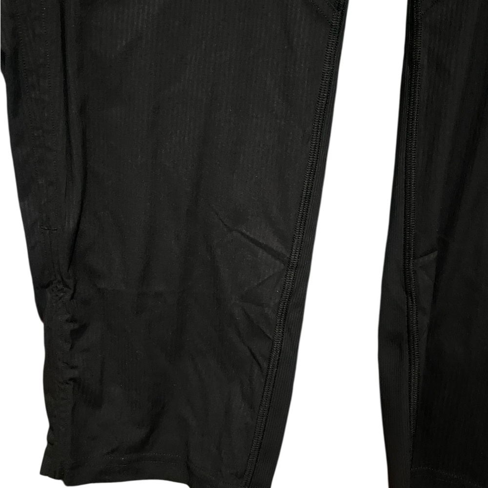 Lululemon Dance Studio Crop Pants MR Black Swift Fabric Drawstring Waist - Picture 10 of 11